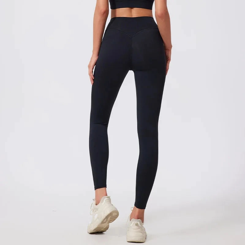 High Waist Quick-Dry Fitness Leggings for Women - Breathable, Compressed, and Anti-Wrinkle Tights for Yoga, Running, and Gym Workouts