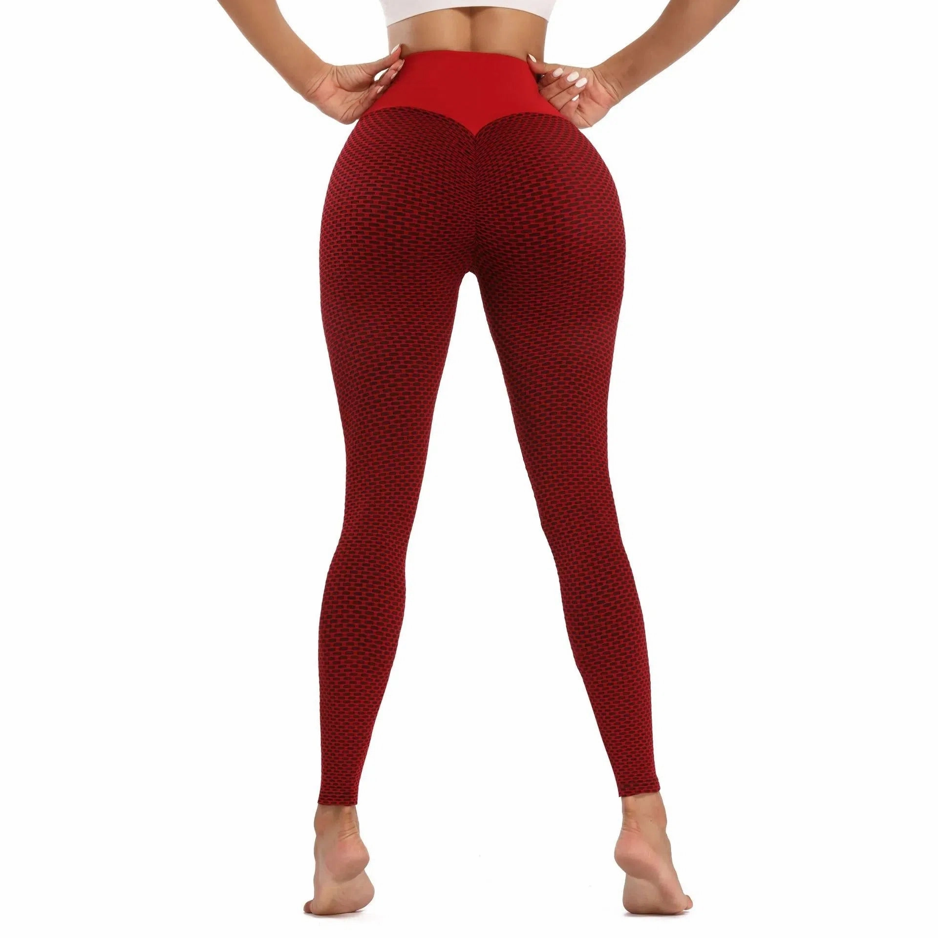 High Waist Seamless Booty Lift Leggings - Colorful Mesh Yoga & Fitness Pants for Women