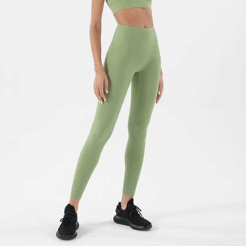 High Waist SOISOU Nylon Leggings Women's Yoga Fitness Pants