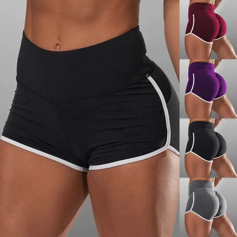 High Waisted Woman's Shorts Summer Running Yoga Pants