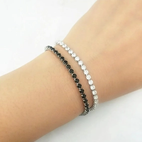 Hip Hop Bling Iced Out CZ Bracelet Tennis Chain for Men Women