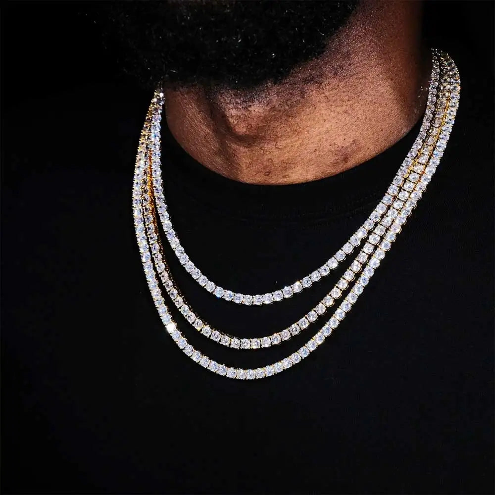Hip Hop Jewelry Cubic Zirconia Iced Out Bling Necklace
