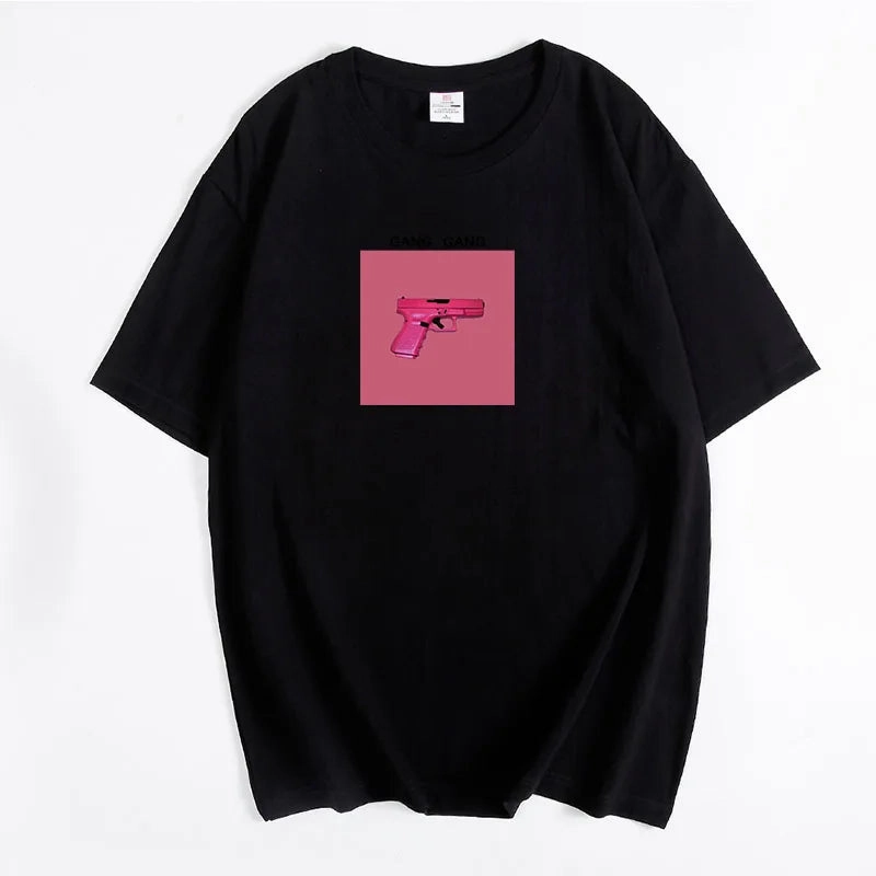 Hirsionsan Oversized Graphic T Shirt Women Summer Casual Tee