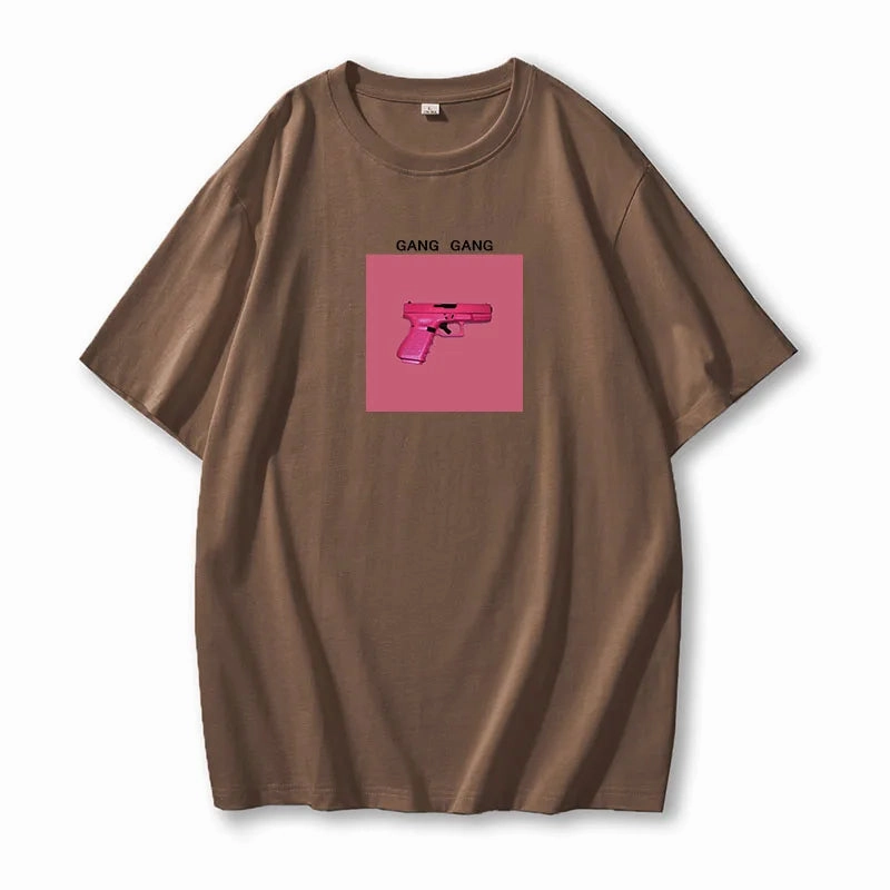Hirsionsan Oversized Graphic T Shirt Women Summer Casual Tee