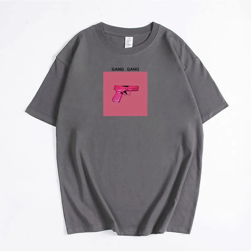 Hirsionsan Oversized Graphic T Shirt Women Summer Casual Tee
