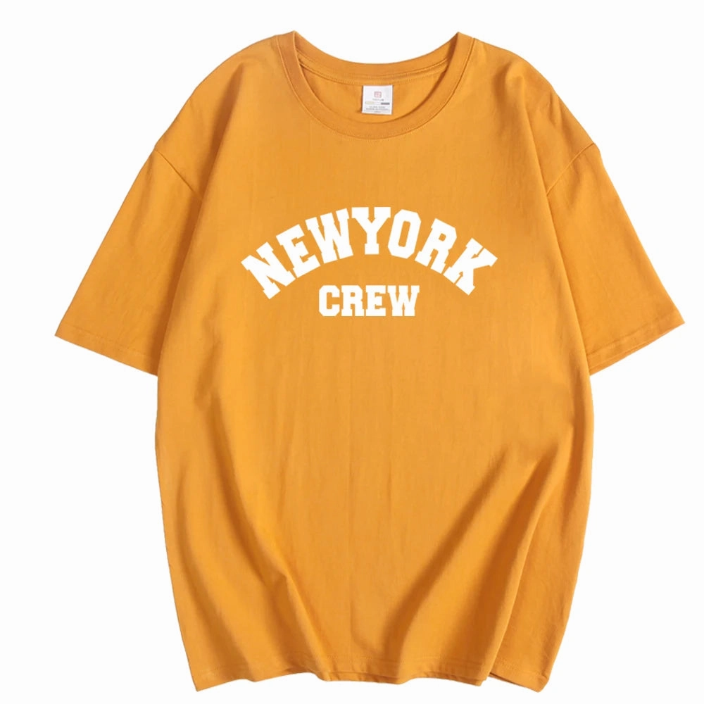 Hirsionsan Oversized Letter Graphic T-shirt Women Soft Casual Top