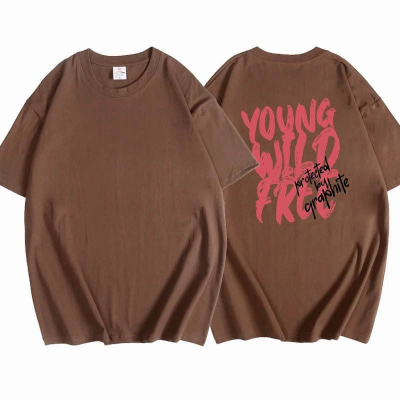 Hirsionsan Vintage Letter V Printed T Shirt Women Summer Soft Cotton Oversized Gothic Tee