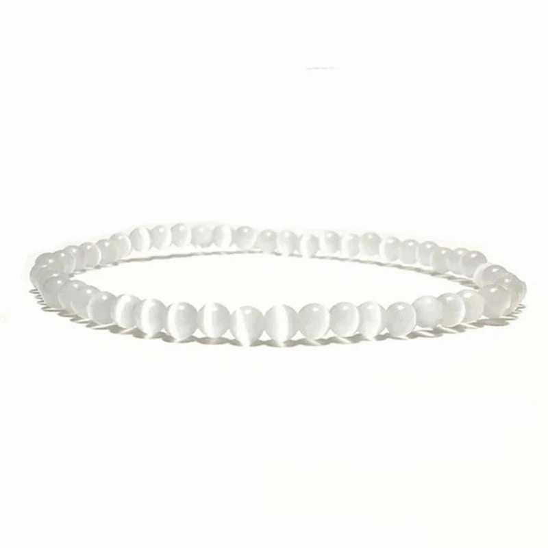 Hot Bohemian Cat's Eye Beads Bracelet Stackable C-Bangle Set