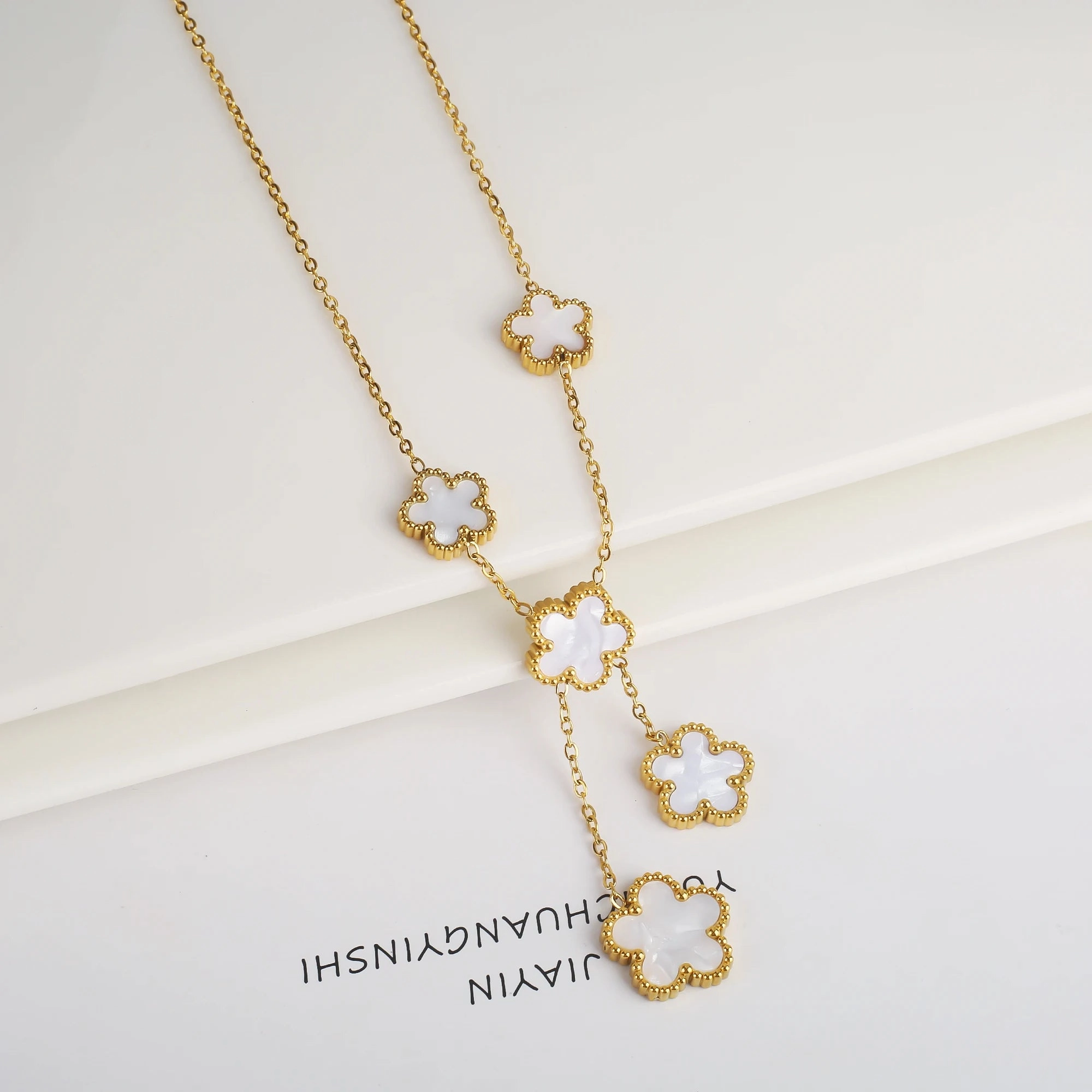 Hot Sale Stainless Steel Adjustable Clover Bracelet for Women