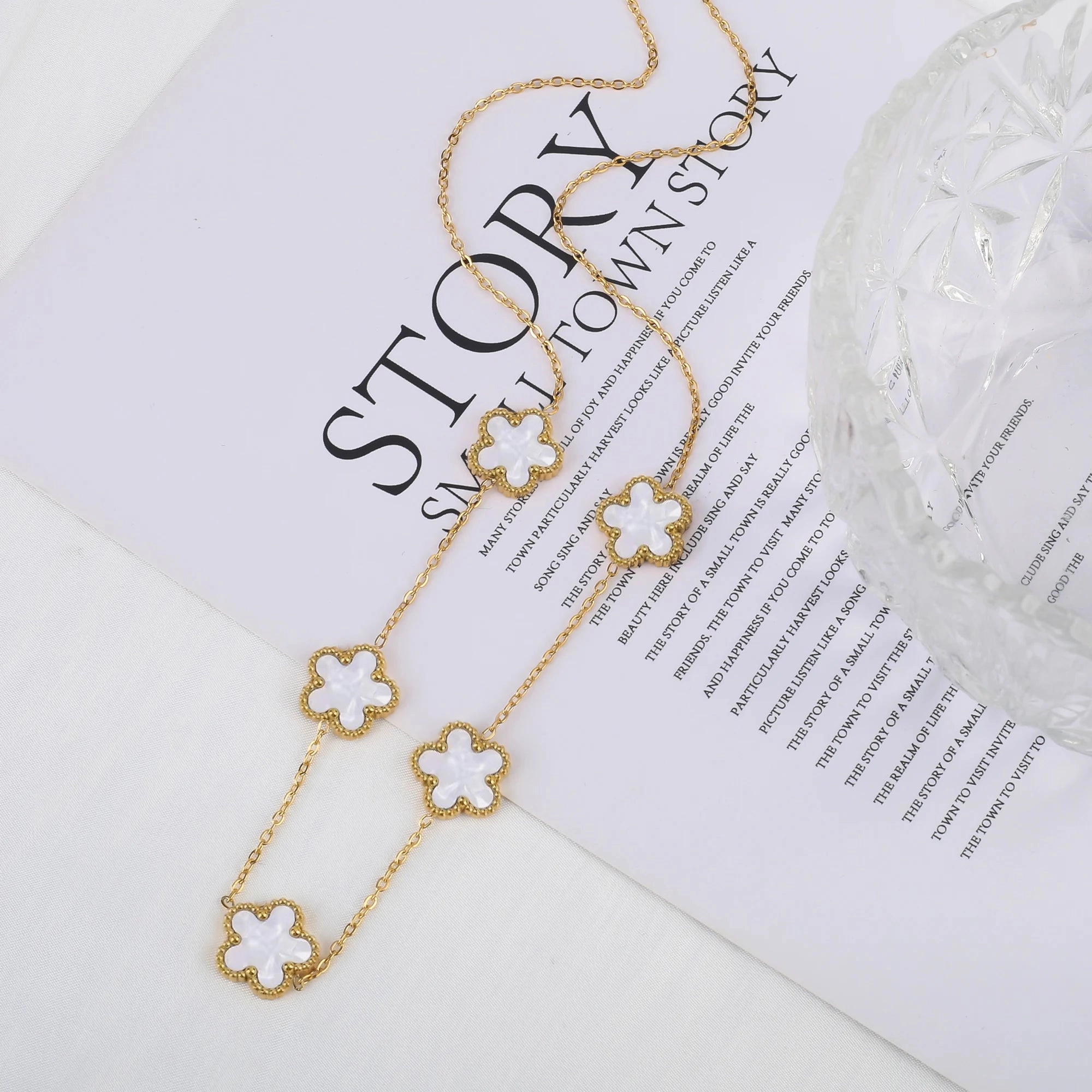 Hot Sale Stainless Steel Adjustable Clover Bracelet for Women