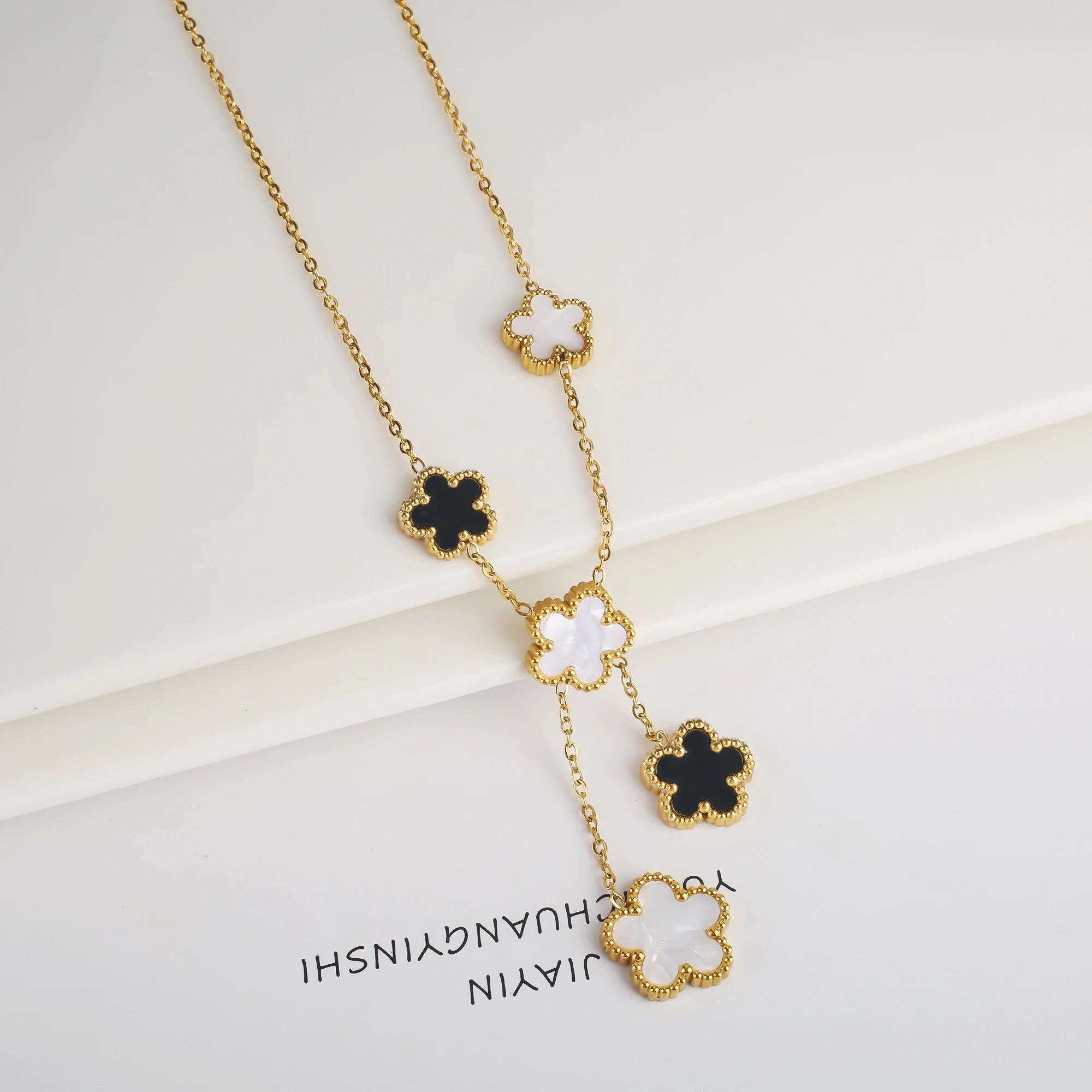 Hot Sale Stainless Steel Adjustable Clover Bracelet for Women