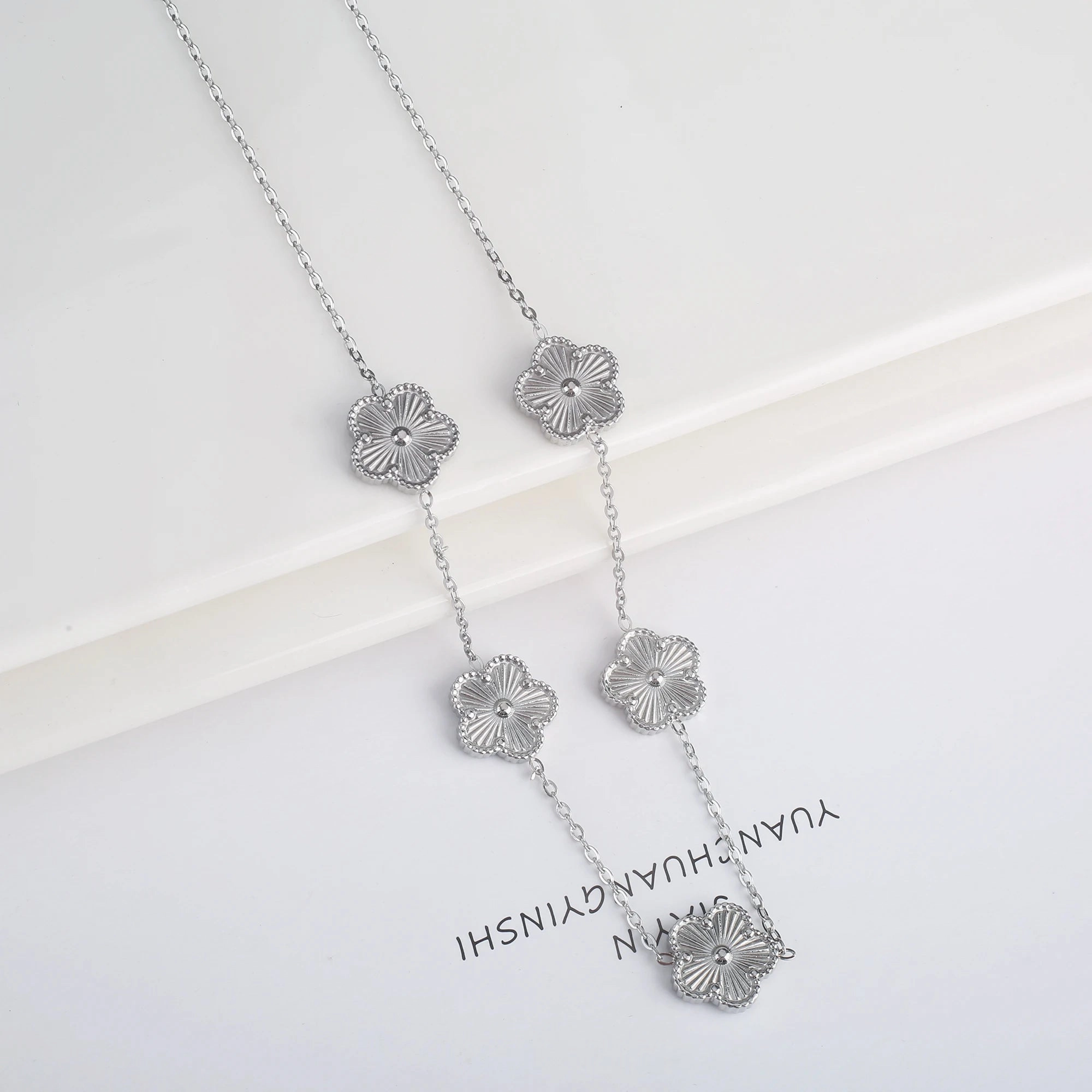 Hot Sale Stainless Steel Adjustable Clover Bracelet for Women