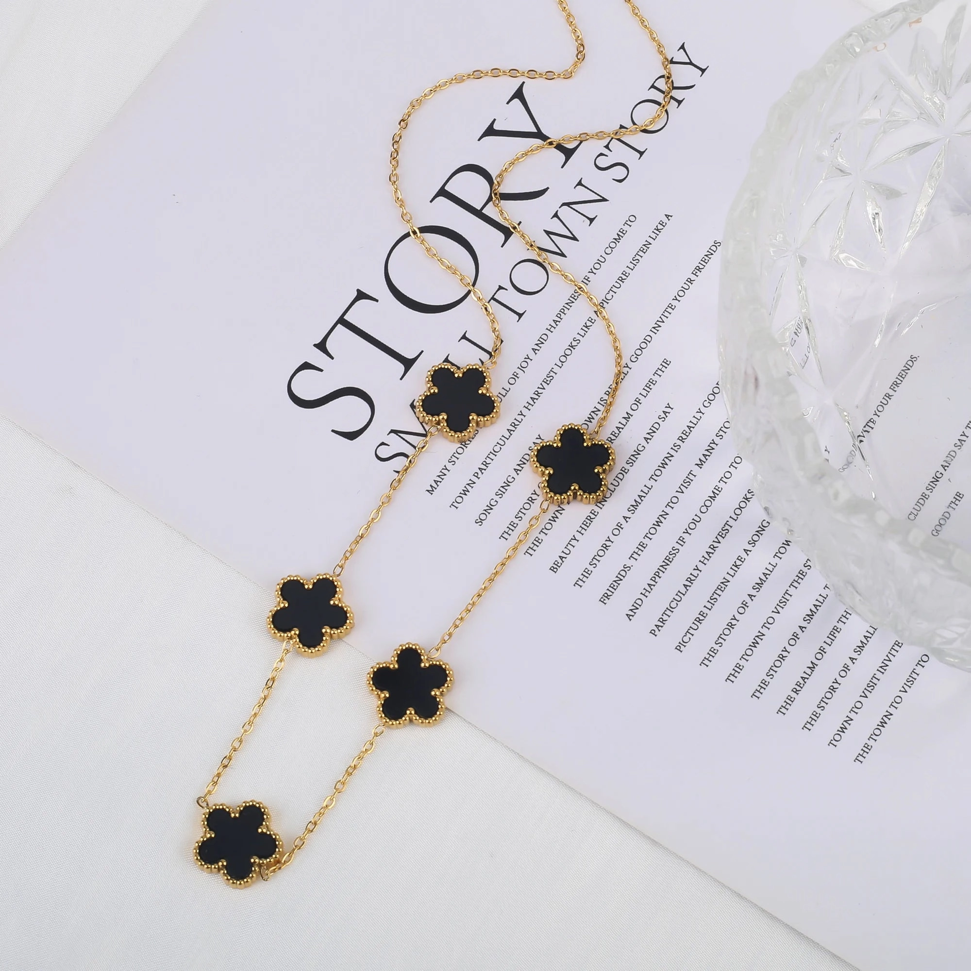 Hot Sale Stainless Steel Adjustable Clover Bracelet for Women