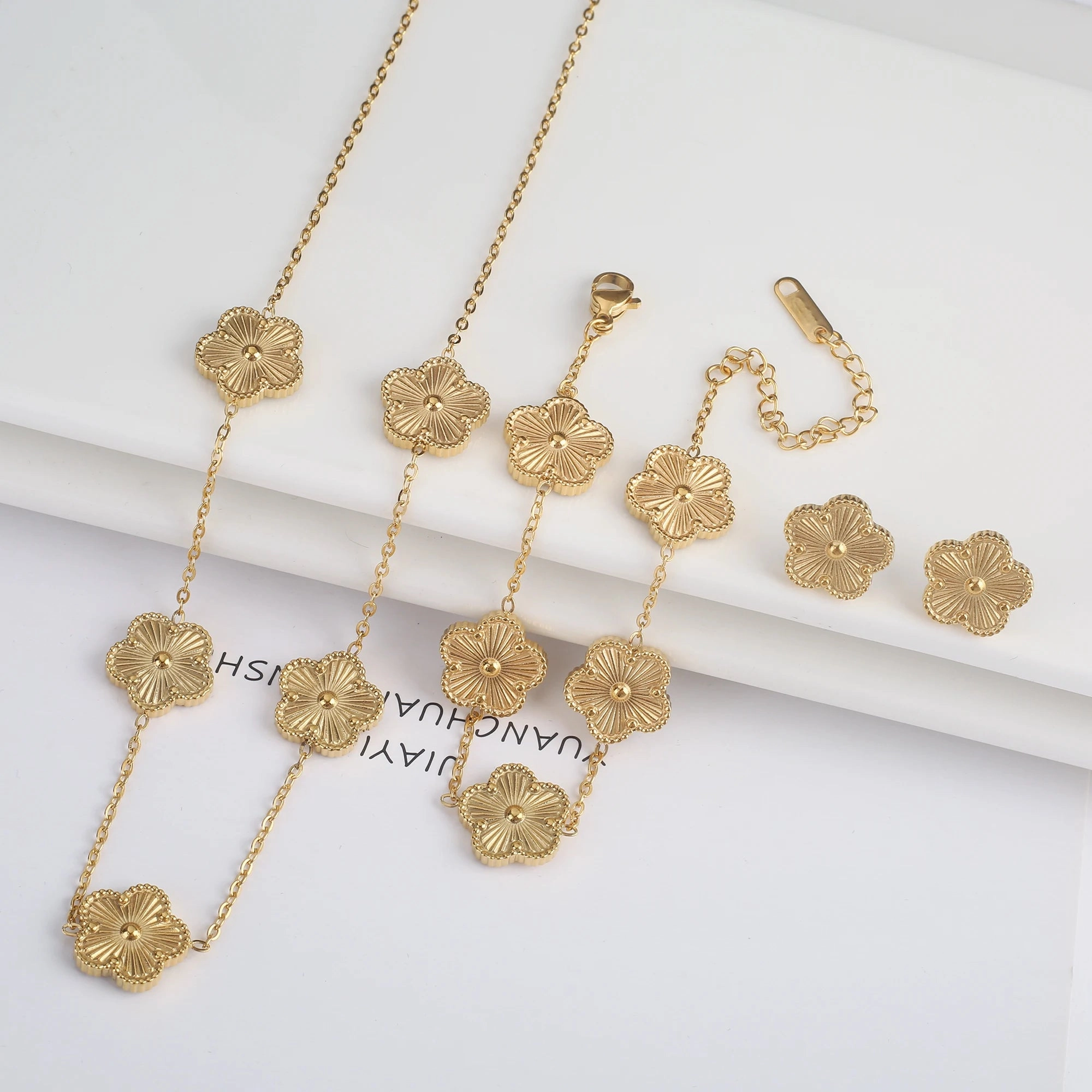 Hot Sale Stainless Steel Adjustable Clover Bracelet for Women