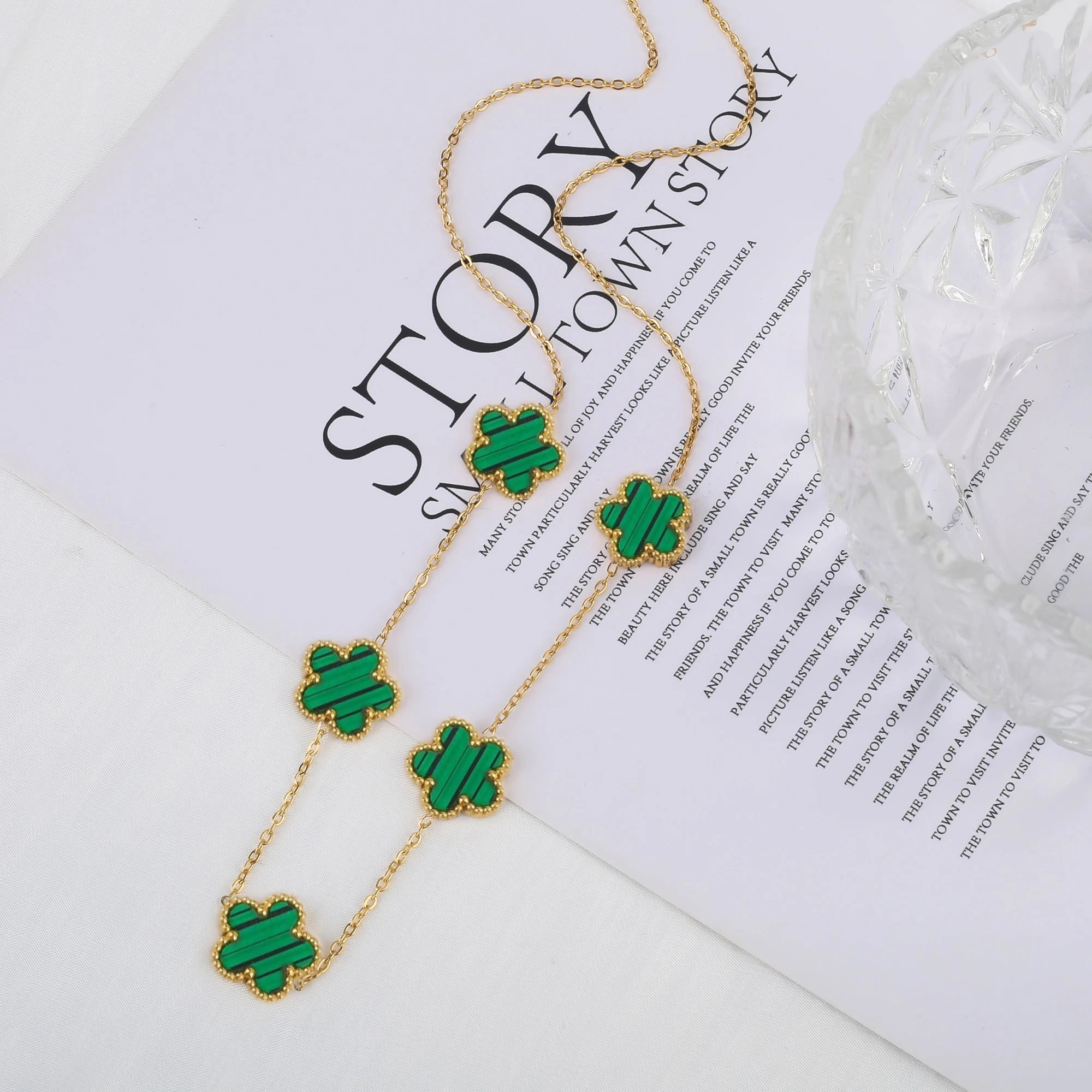 Hot Sale Stainless Steel Adjustable Clover Bracelet for Women