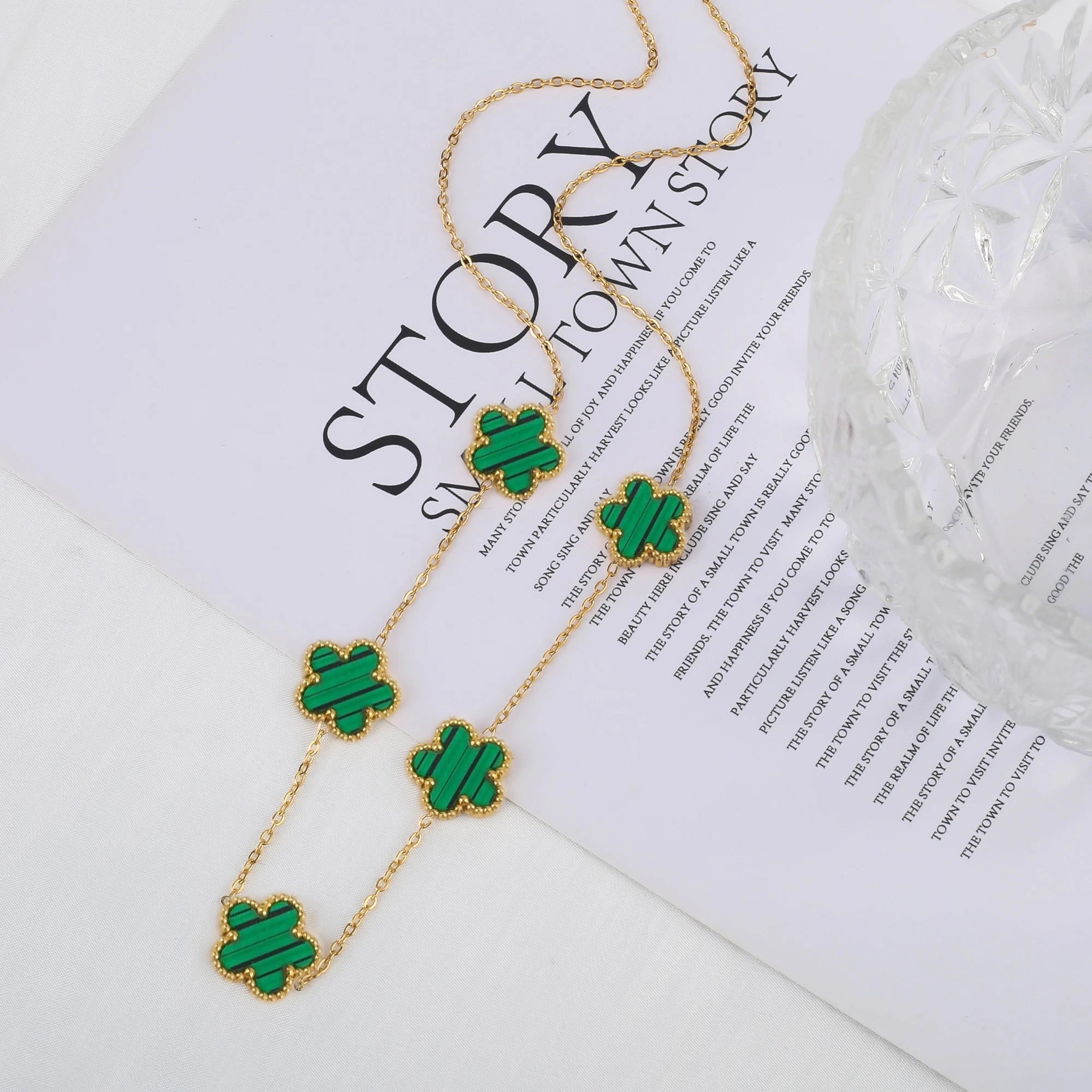 Hot Sale Stainless Steel Adjustable Clover Bracelet for Women