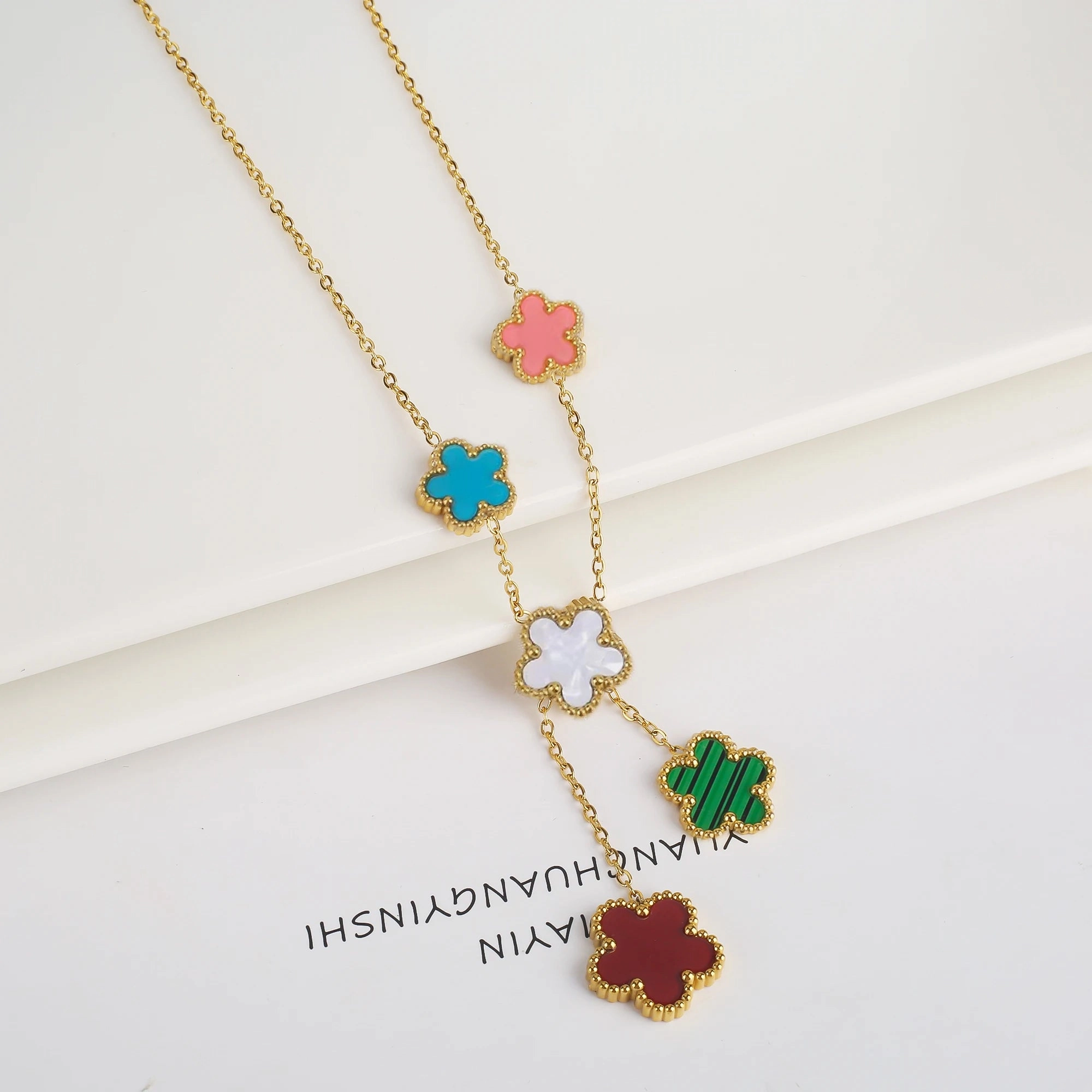 Hot Sale Stainless Steel Adjustable Clover Bracelet for Women