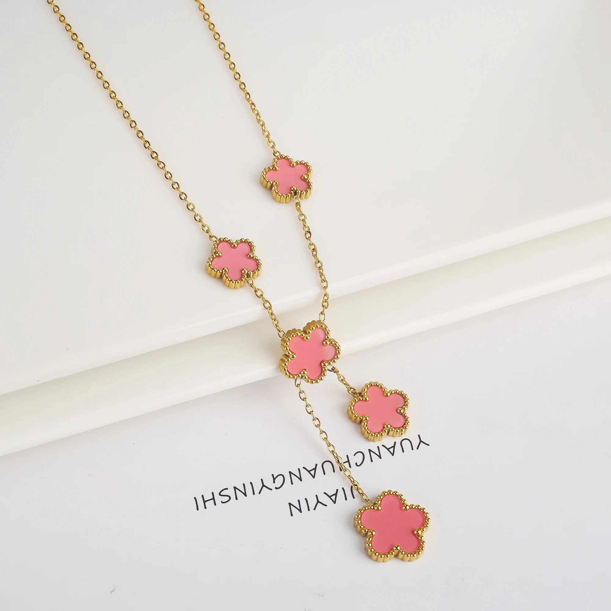 Hot Sale Stainless Steel Adjustable Clover Bracelet for Women