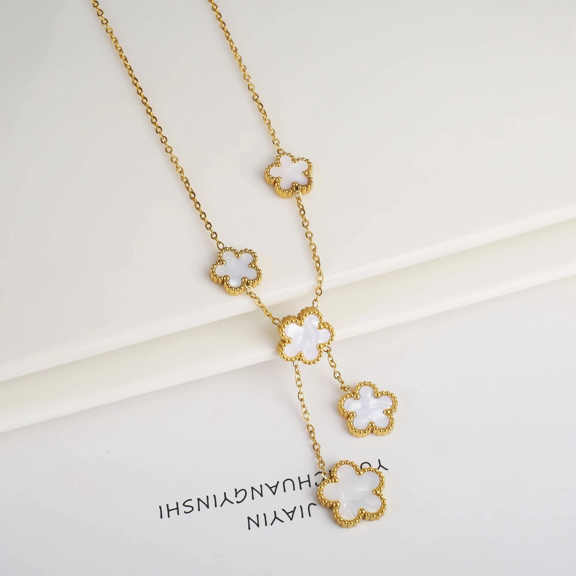 Hot Sale Stainless Steel Adjustable Clover Bracelet for Women