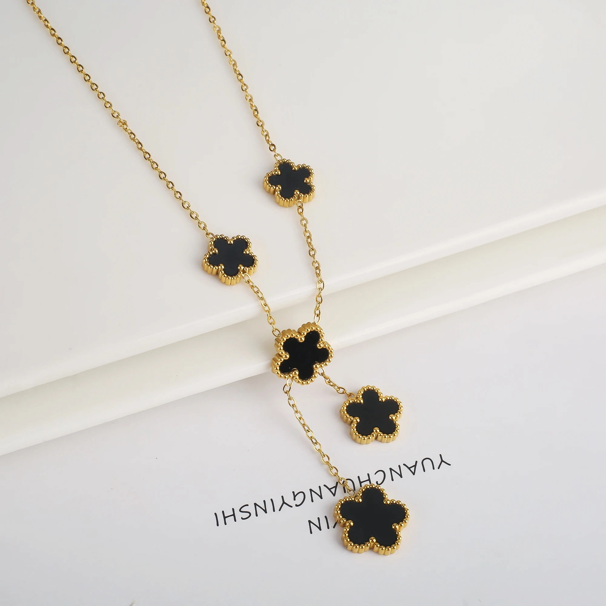 Hot Sale Stainless Steel Adjustable Clover Bracelet for Women