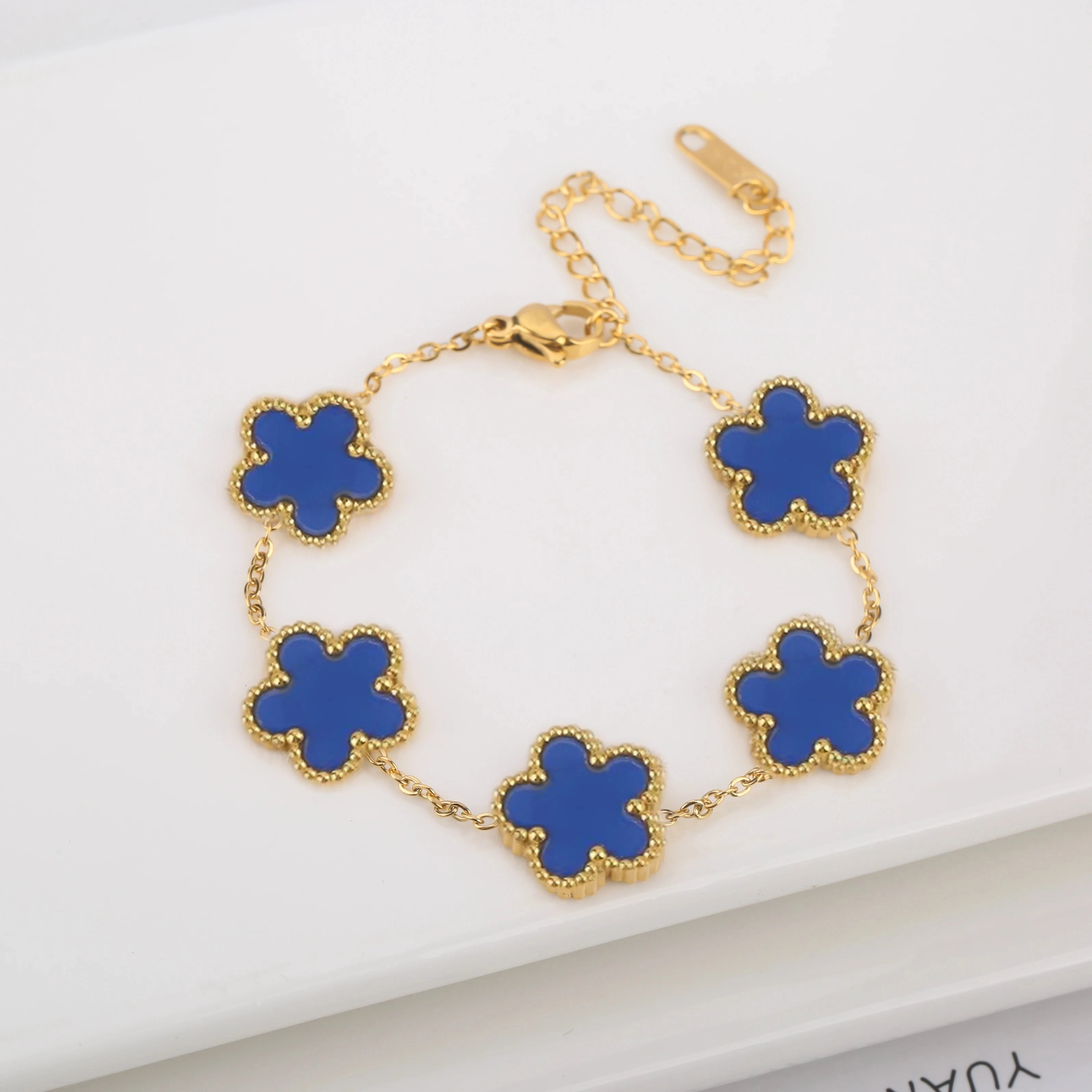 Hot Sale Stainless Steel Adjustable Clover Bracelet for Women