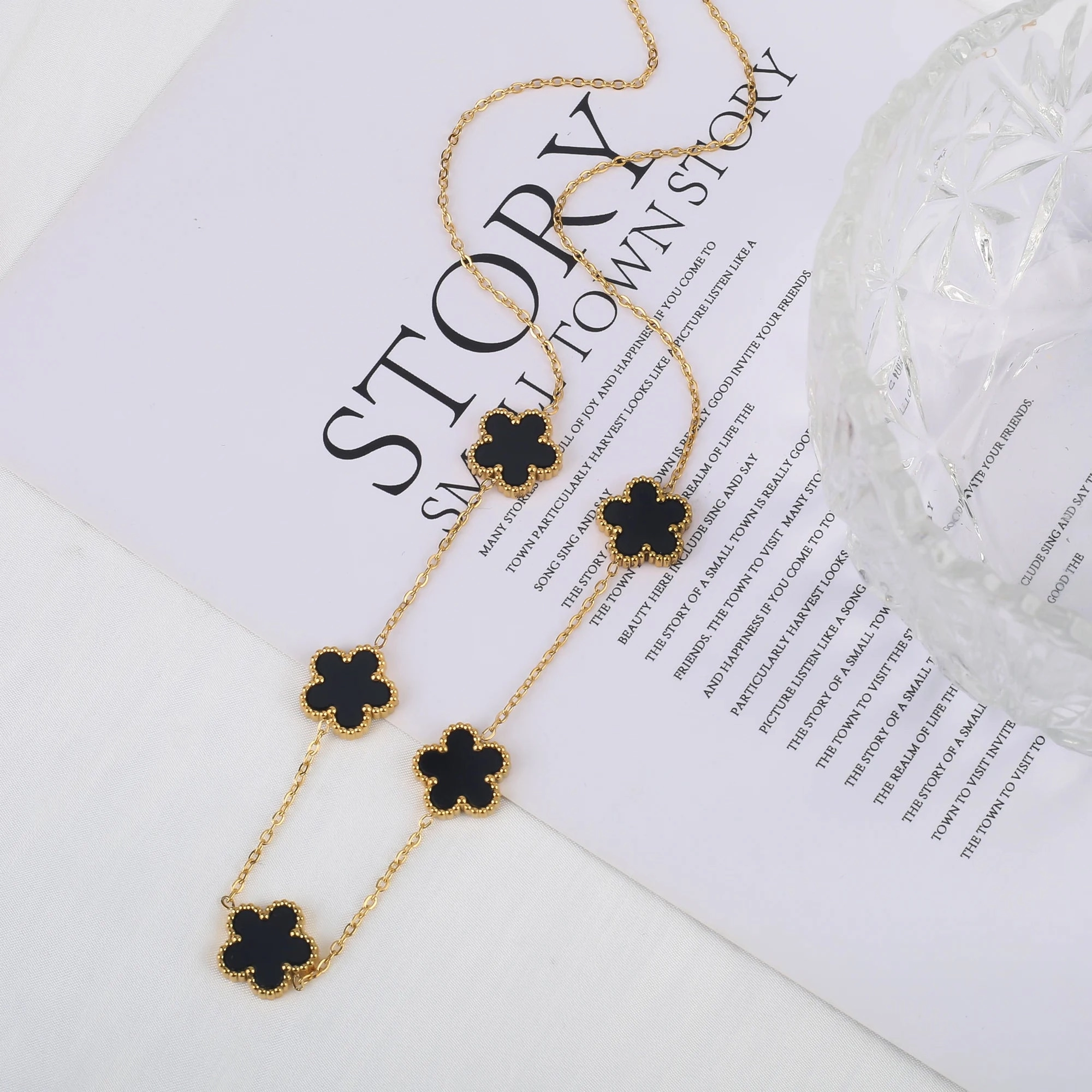 Hot Sale Stainless Steel Adjustable Clover Bracelet for Women