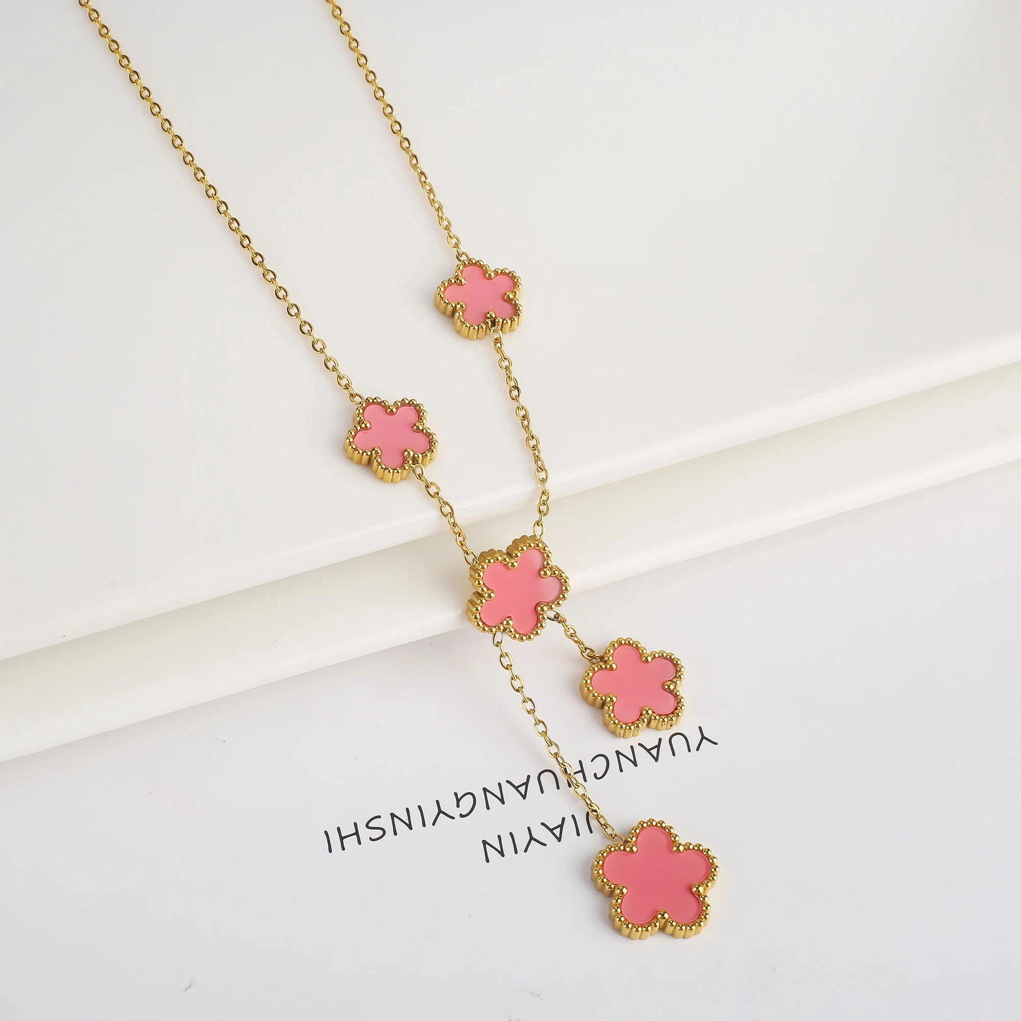 Hot Sale Stainless Steel Adjustable Clover Bracelet for Women