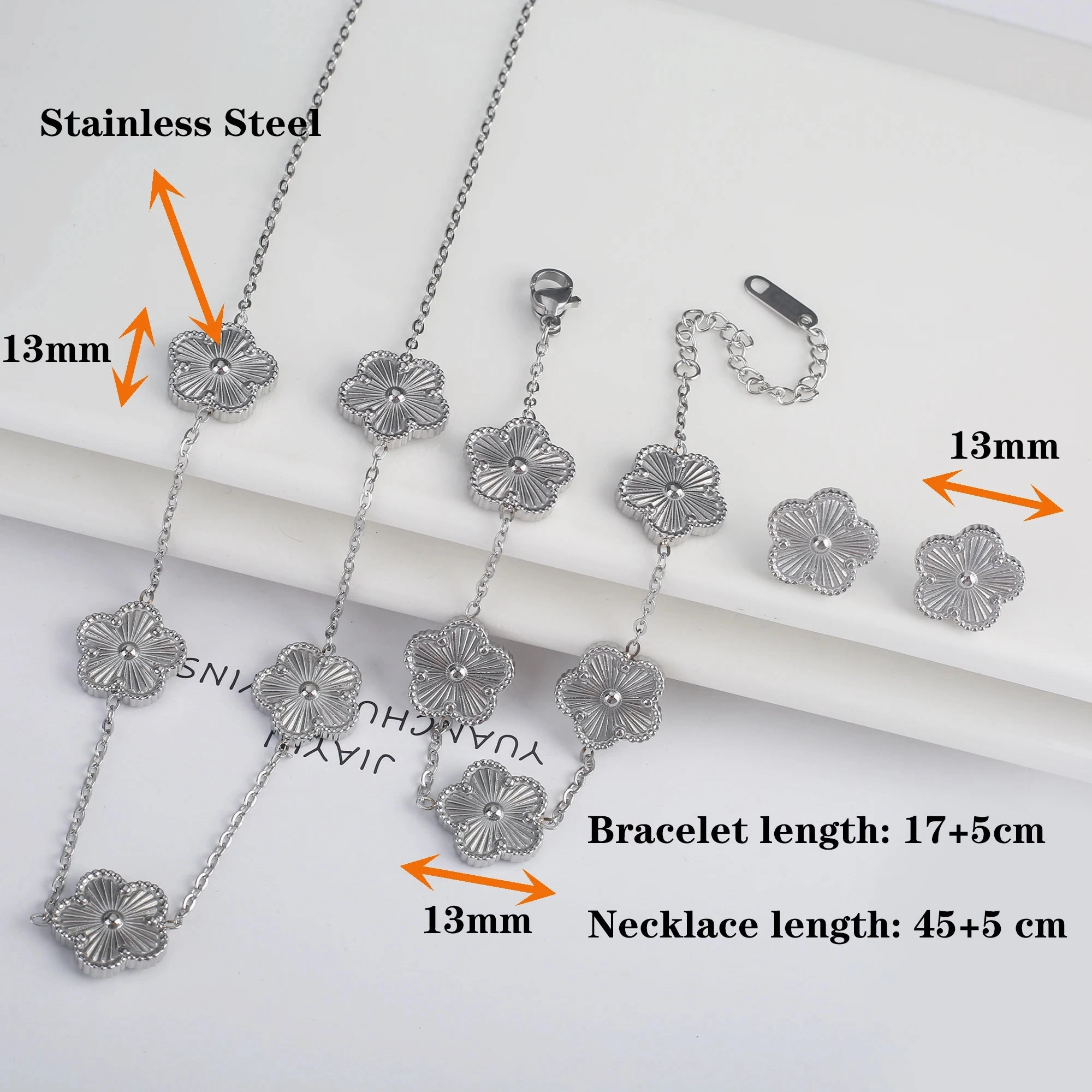 Hot Sale Stainless Steel Adjustable Clover Bracelet for Women