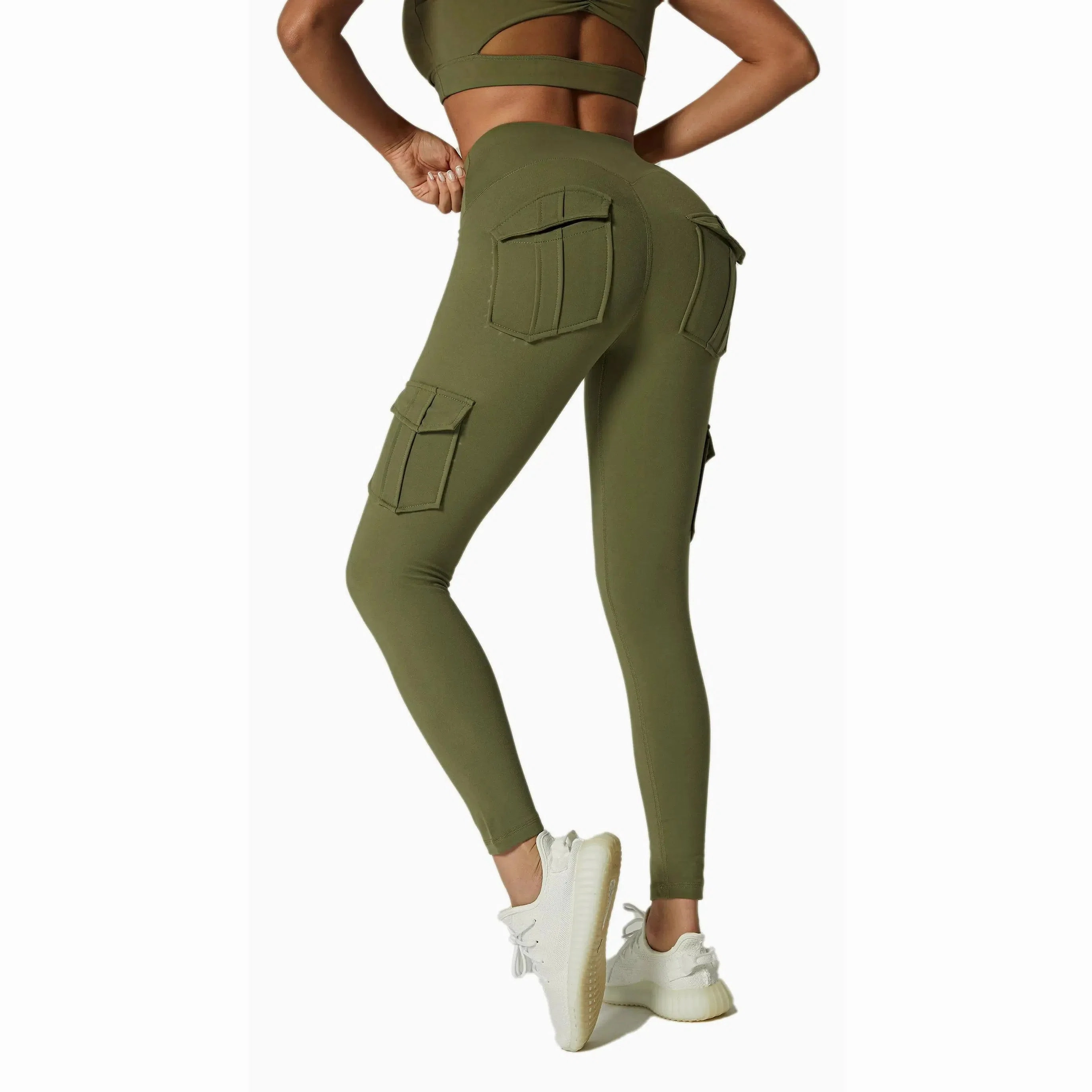 Hot Sale Women Yoga Workout Pocket Leggings High Waist Stretch