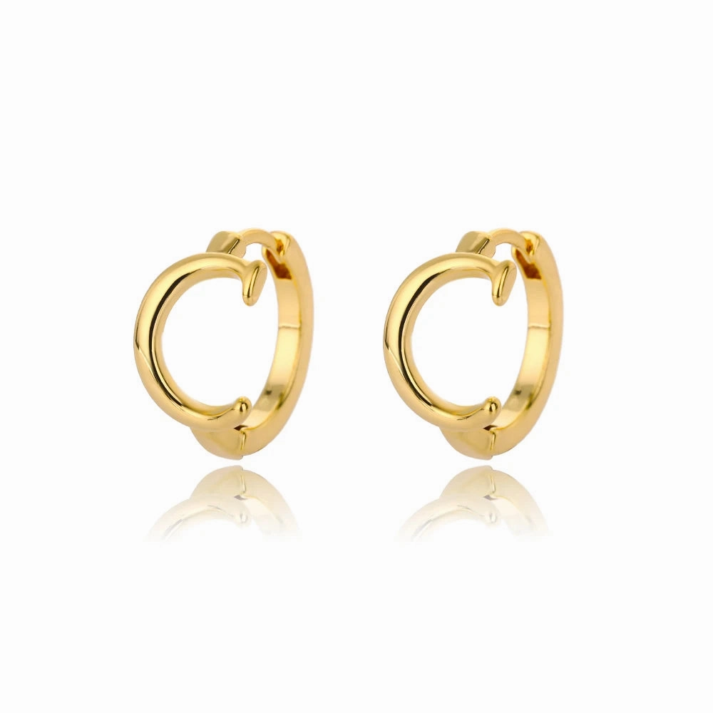Initial Letter Stud Earrings For Women Stainless Steel A-Z Jewelry