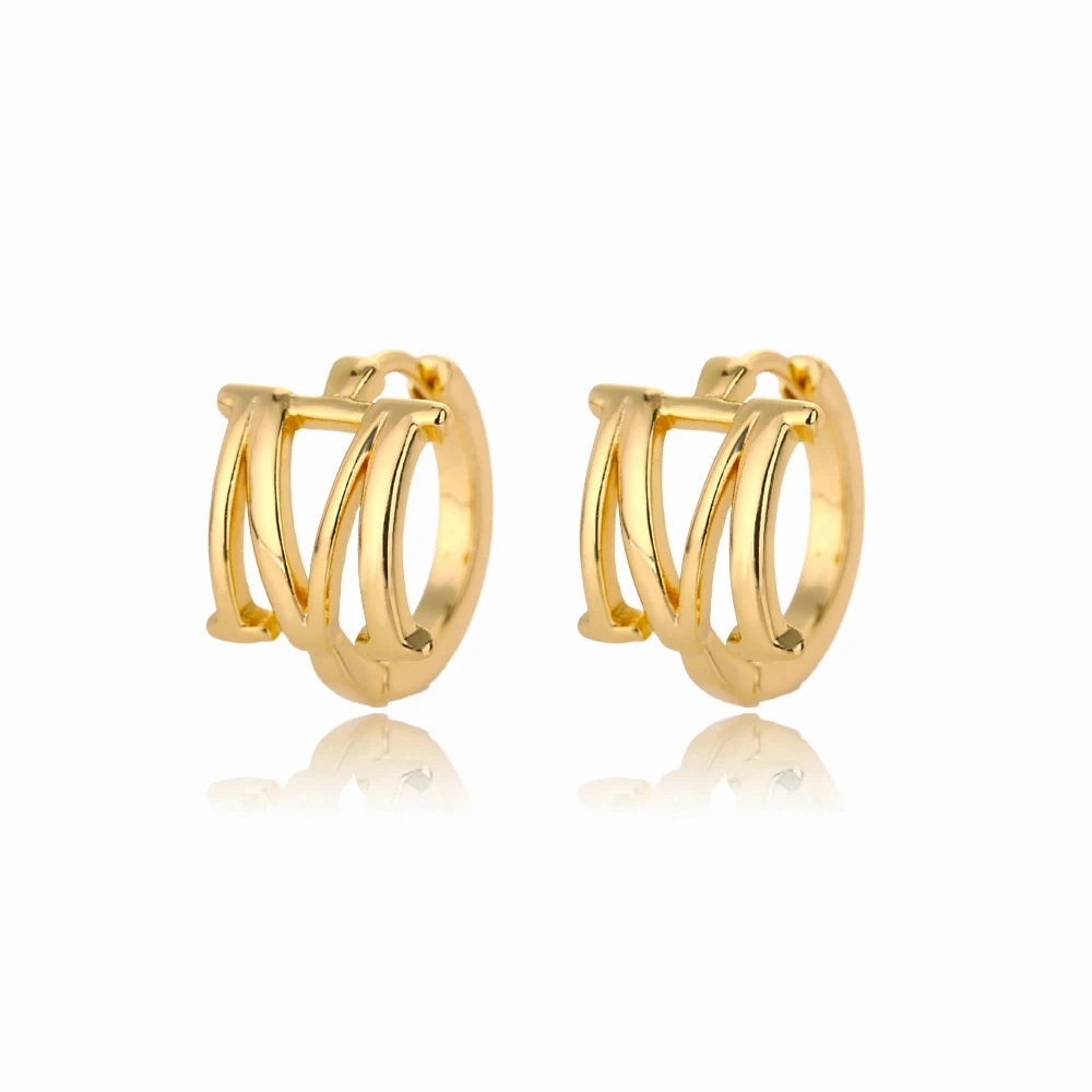 Initial Letter Stud Earrings For Women Stainless Steel A-Z Jewelry