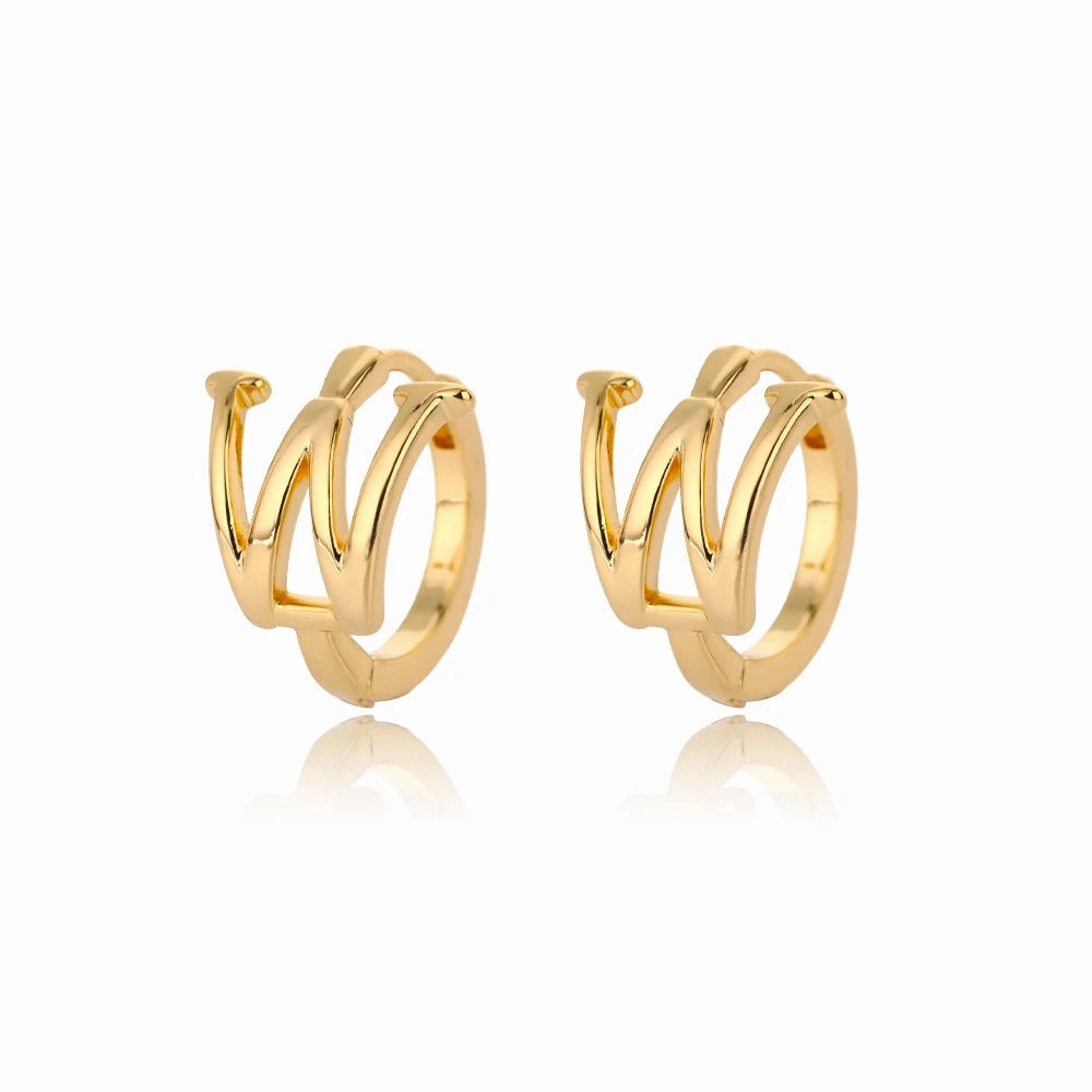 Initial Letter Stud Earrings For Women Stainless Steel A-Z Jewelry