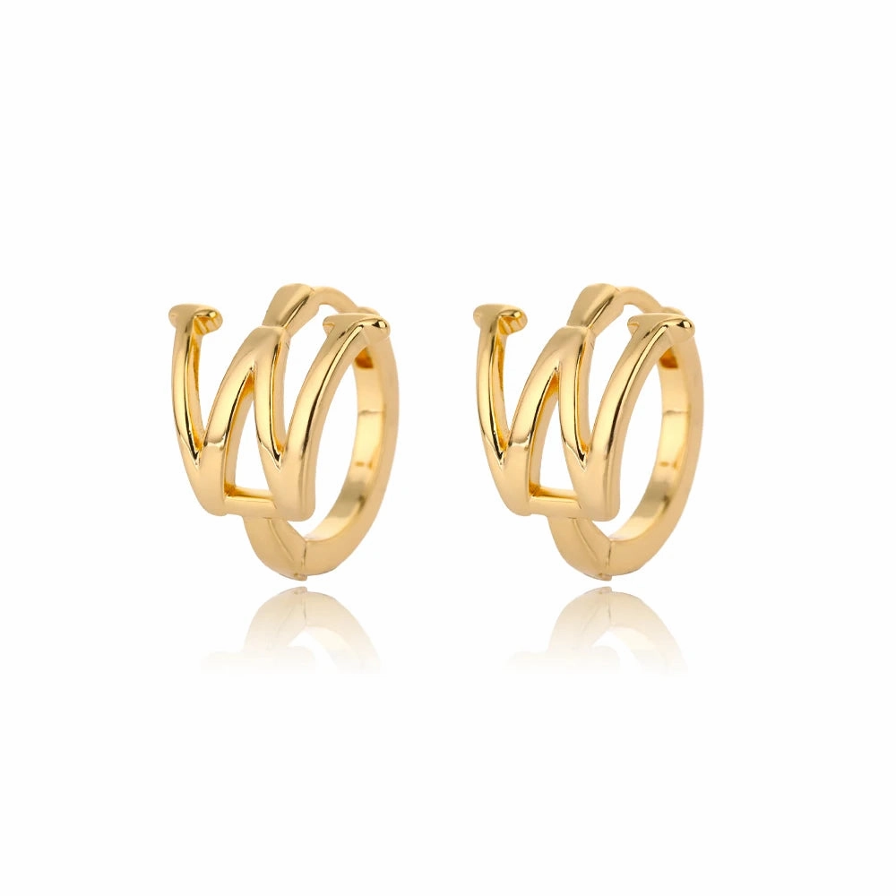 Initial Letter Stud Earrings For Women Stainless Steel A-Z Jewelry