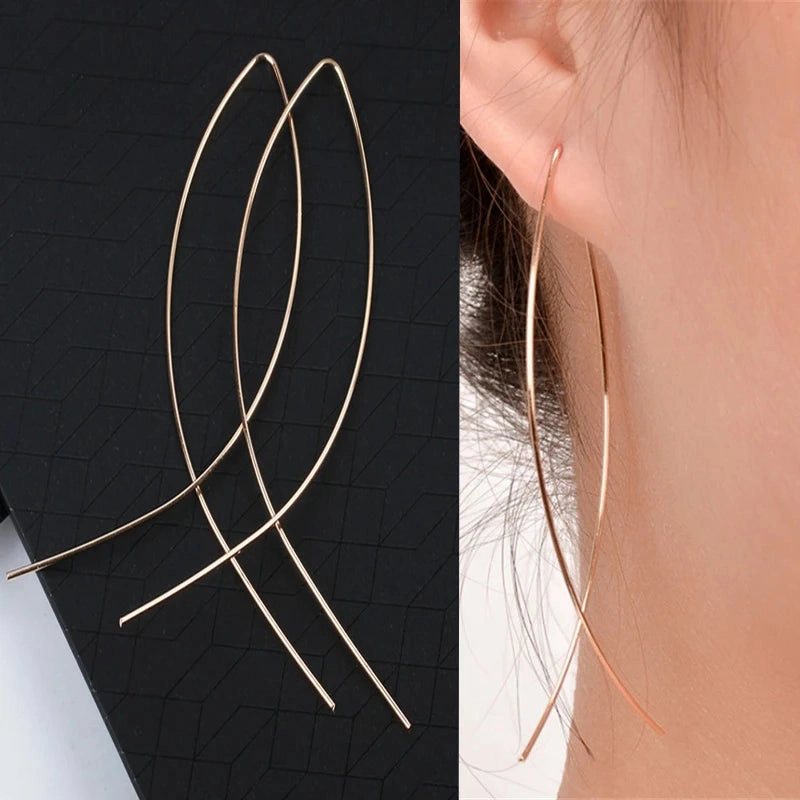 Inlaid Zircon Gold Colour Flower Earrings Unique Design Fashion Jewelry