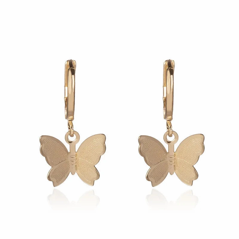 Inlaid Zircon Gold Colour Flower Earrings Unique Design Fashion Jewelry