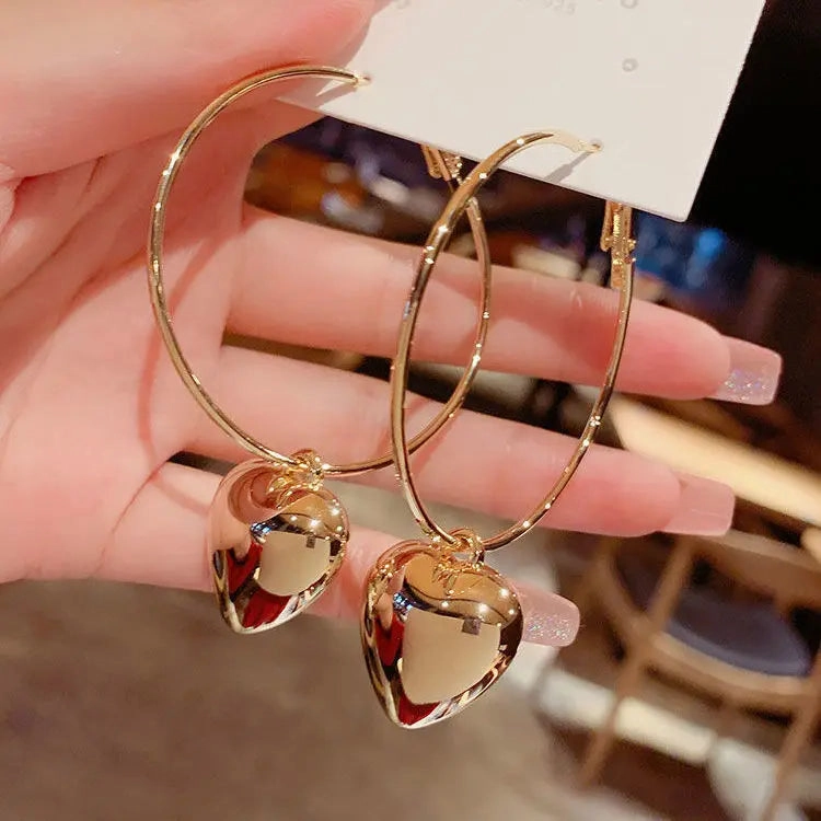 Inlaid Zircon Gold Colour Flower Earrings Unique Design Fashion Jewelry
