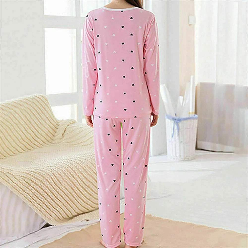 Kawaii Cartoon Ladies Pyjamas Set for Cozy Nightwear