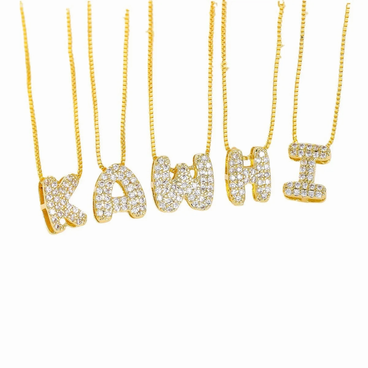 KMVEXO Initial Charm A-Z Pendant Necklace for Men Women