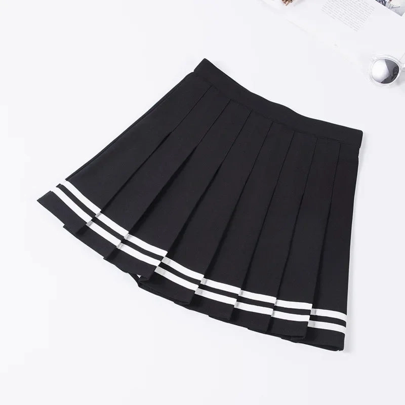 Korean Style Sexy Skirt Pleated Tennis Mini Harajuku Skirt