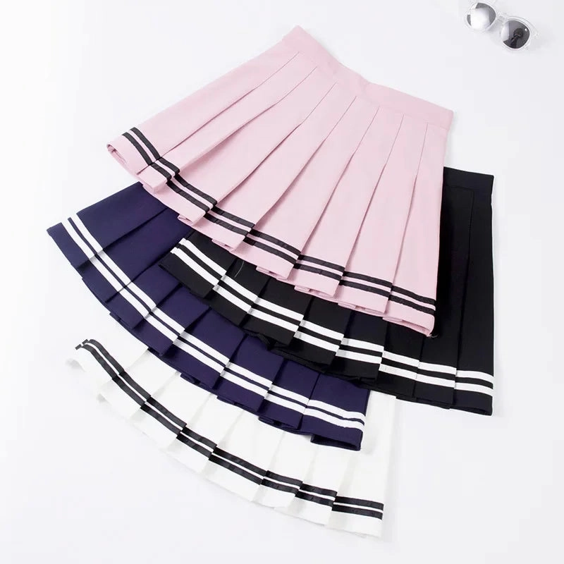 Korean Style Sexy Skirt Pleated Tennis Mini Harajuku Skirt