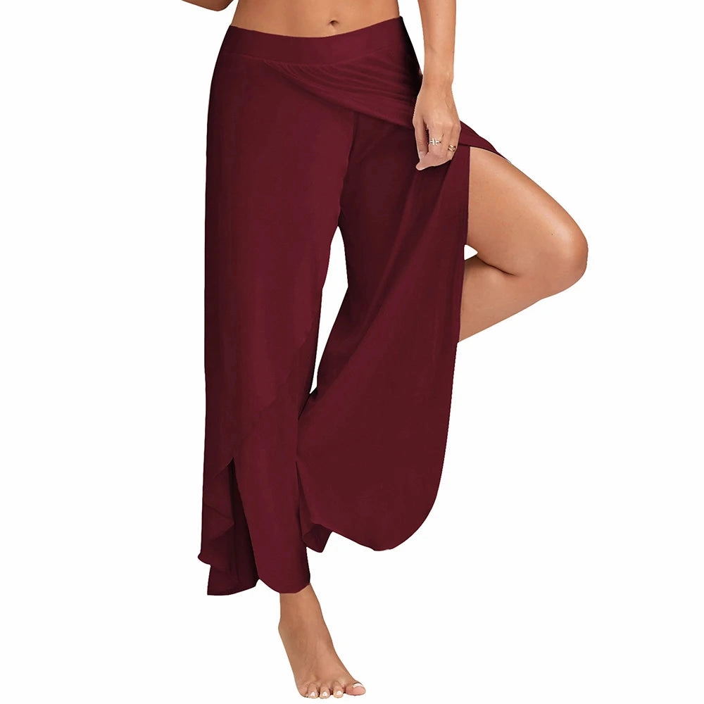 L-5XL Plus Size Loose Wide Leg Trousers for Women??s Casual Style