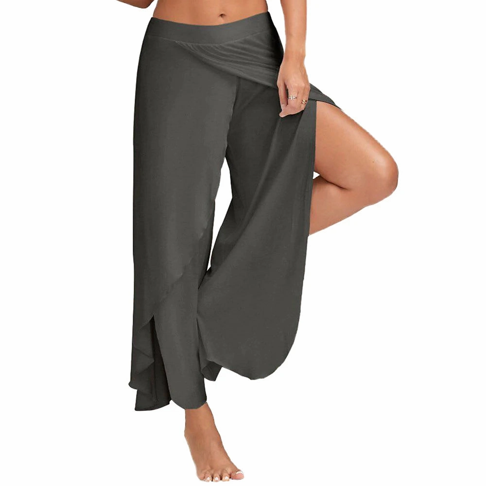L-5XL Plus Size Loose Wide Leg Trousers for Women??s Casual Style