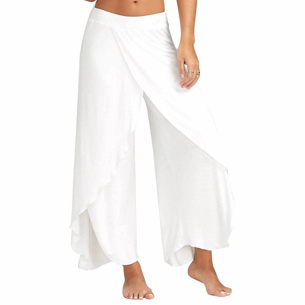 L-5XL Plus Size Loose Wide Leg Trousers for Women??s Casual Style