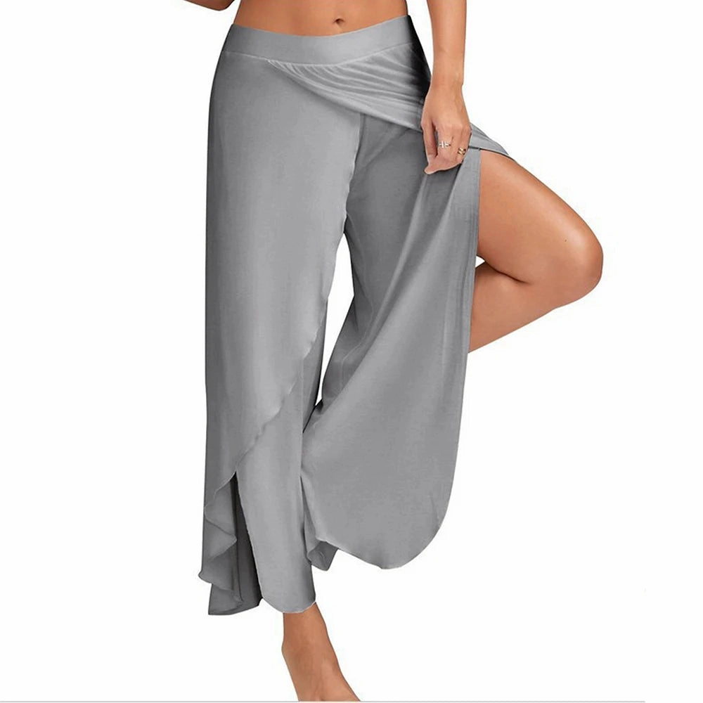 L-5XL Plus Size Loose Wide Leg Trousers for Women??s Casual Style