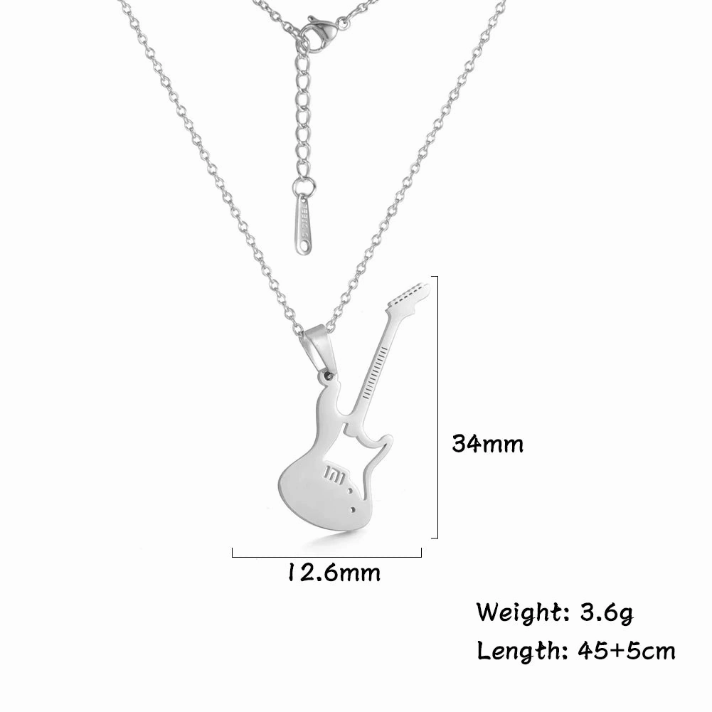 Lemegeton Stainless Steel Music Necklace Pendant for Women