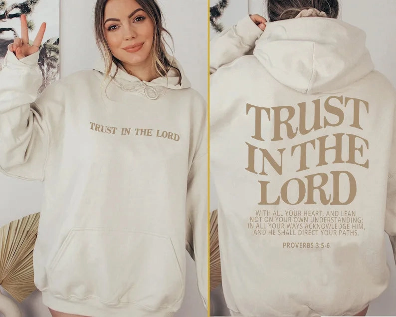 Love Like Jesus Letter Print Hoodie for Women Casual Warm Oversize Sweatshirt