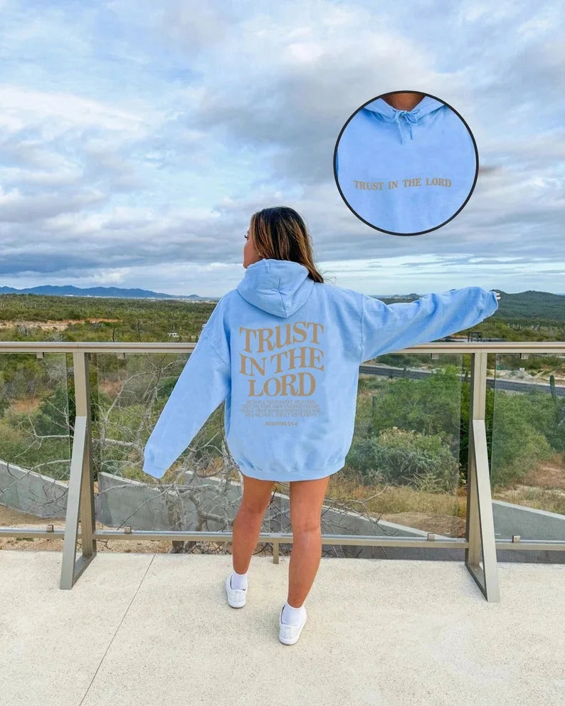 Love Like Jesus Letter Print Hoodie for Women Casual Warm Oversize Sweatshirt
