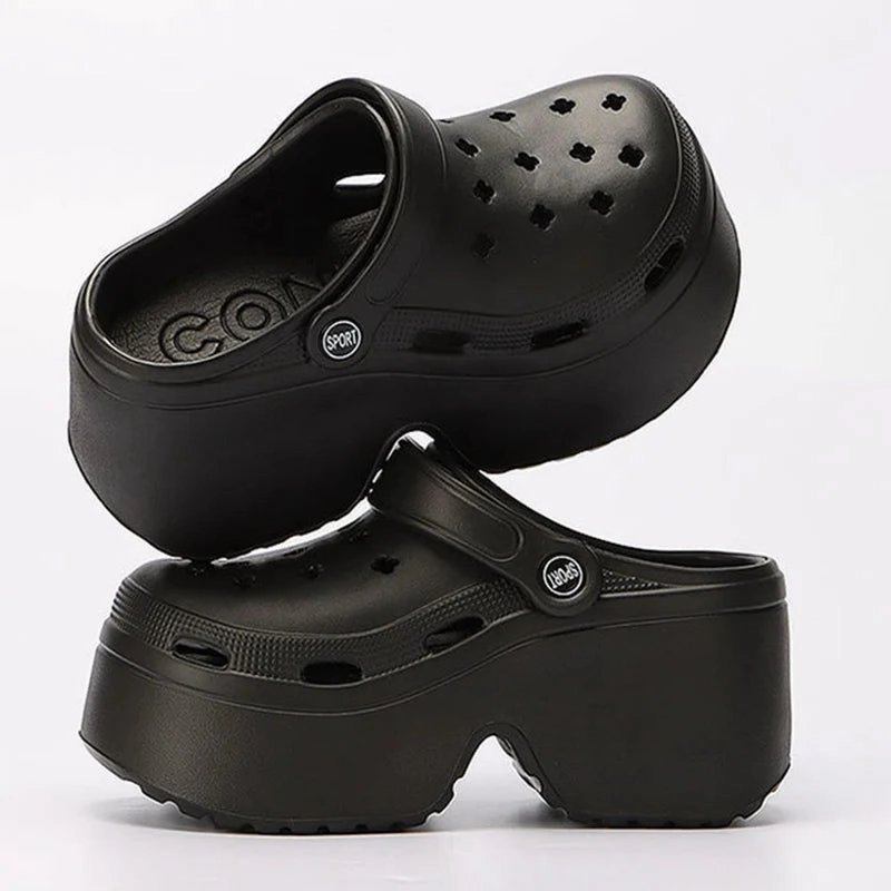 Lucyever Chunky Platform Clogs Sandals for Women Summer Stylish Non Slip Beach Slippers with Thick Bottom Comfort