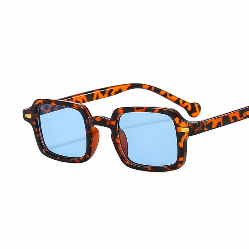 Luxurious Rectangle Sunglasses Women Oval Vintage Shades