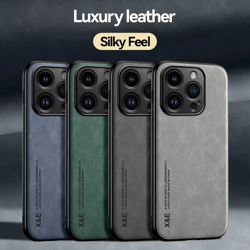 Luxury Protective Case For iPhone 15 14 13 12 11 Pro Max Plus 12 13 Mini 8 7 SE X XS XR With Car Holder Coque Fundas